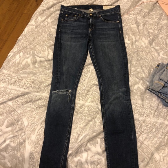 Rag & bone dark/medium wash jeans - Picture 2 of 7